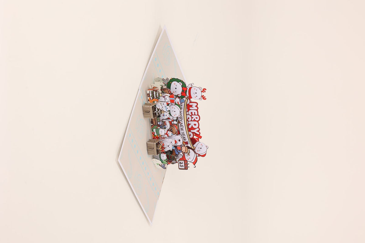 Christmas Polar Bear 3D Pop Up Card