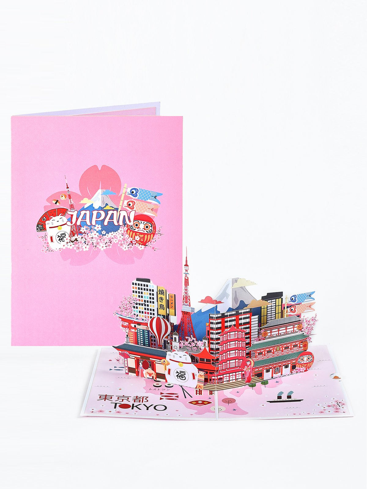 City Cityscape Greeting Card Tokyo