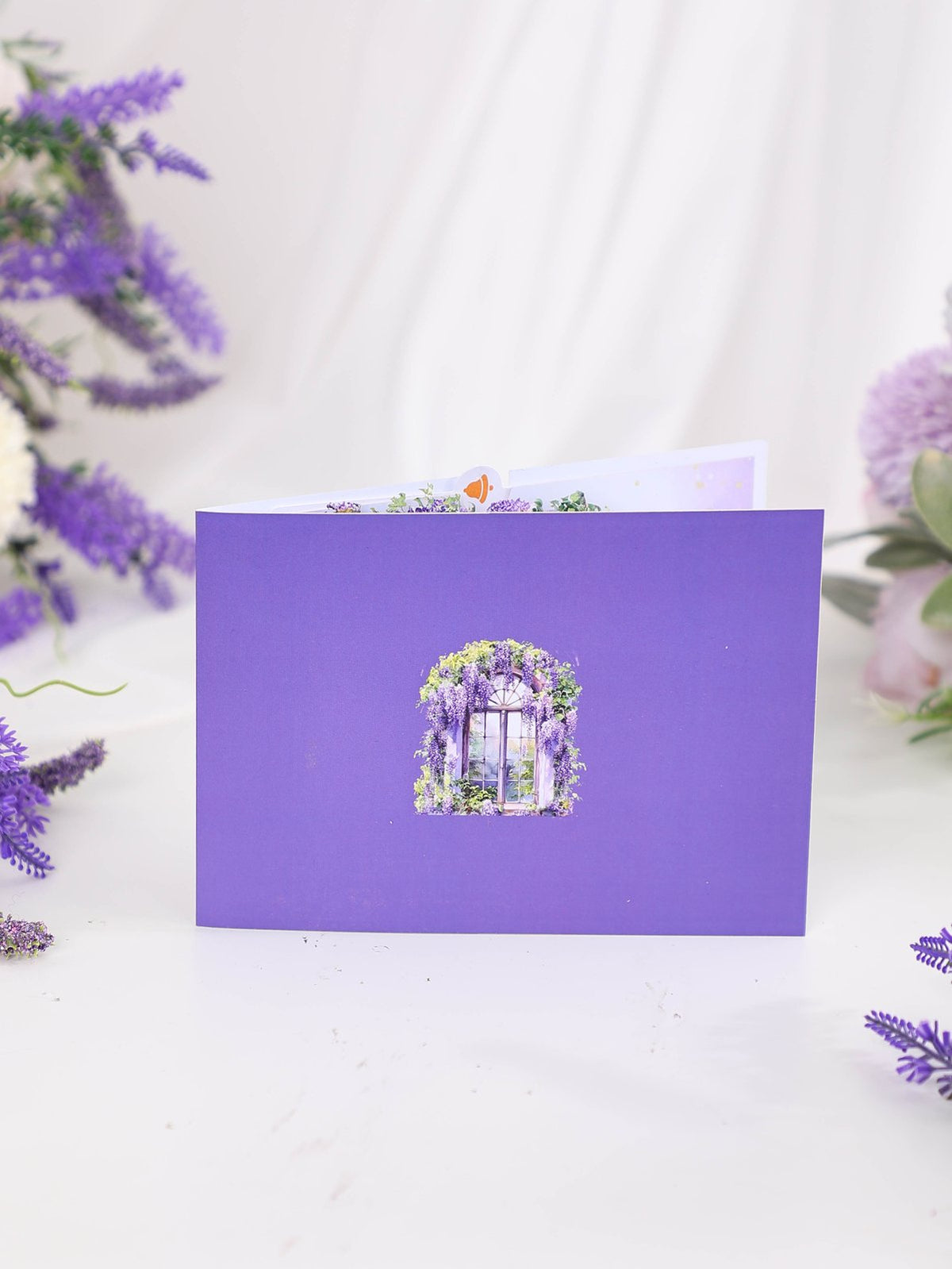 Wisteria Window Greeting Card