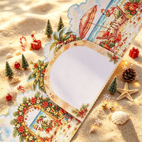 Christmas Beach Double Door Pop Up Card