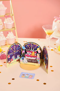 Cat Birthday Party 3D Pop Up Card