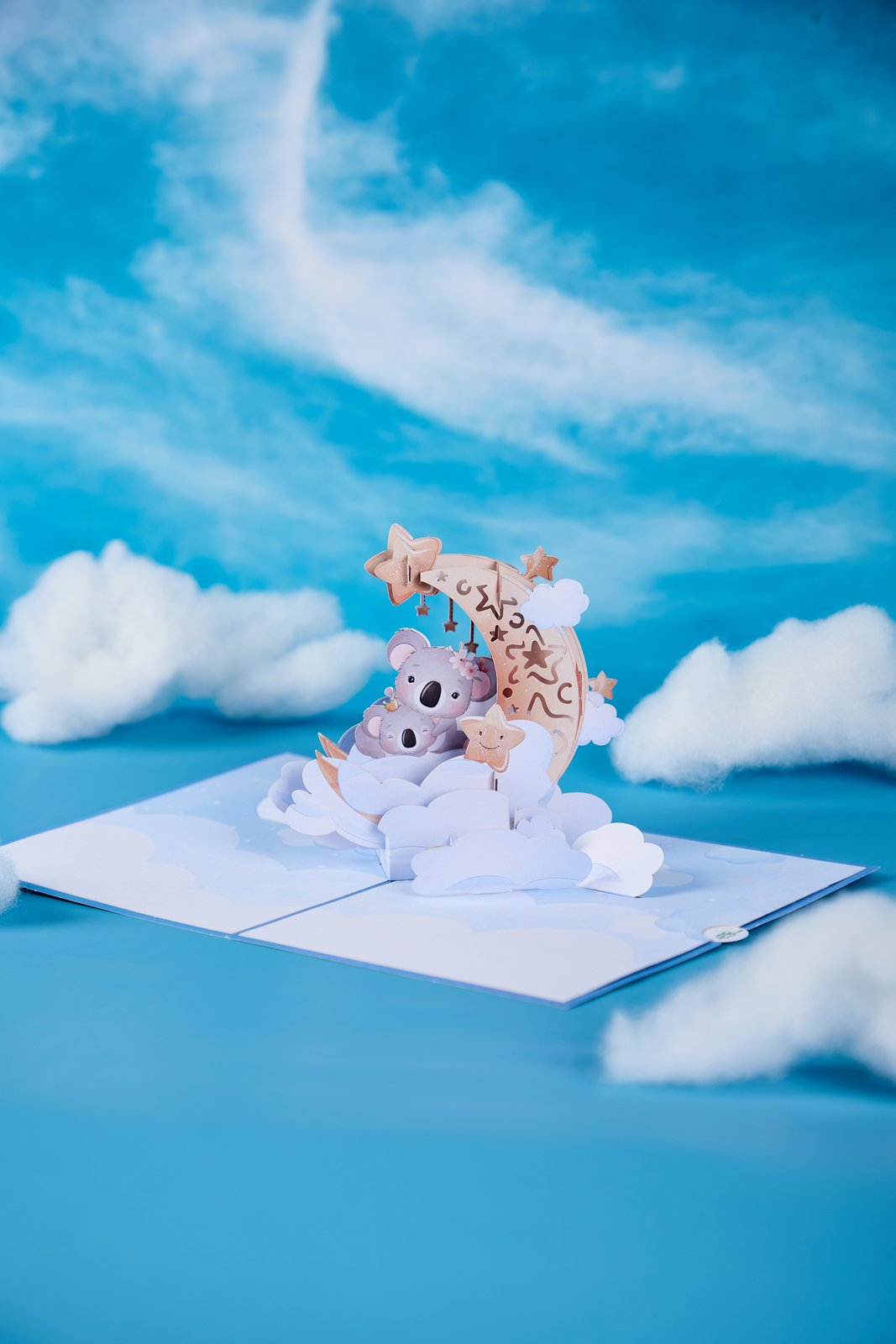 Crescent Moon Koala 3D Pop Up Card