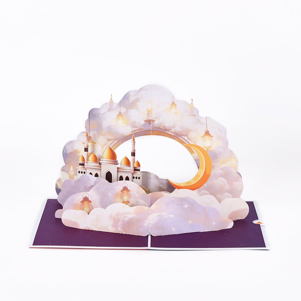 Eid Mubarak Happy Temple Greeting Card