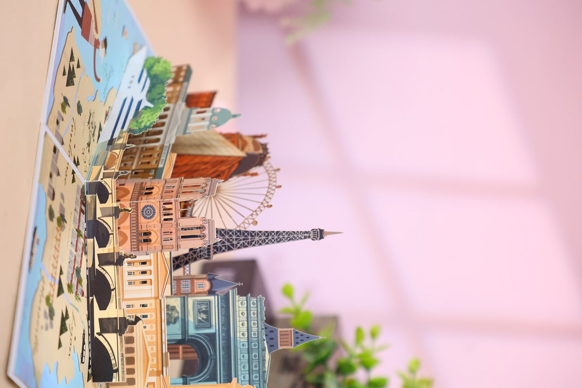 Ferris Wheel Amusement Park 3D Pop Up Card