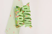 Green Thank You Flip Pop Up Card