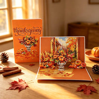 Autumn Thanksgiving 90° Greeting Card