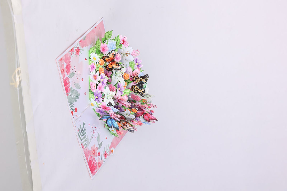 Pink Lily 3D Pop Up Card