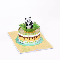 Panda Birthday Flip Pop Up Card
