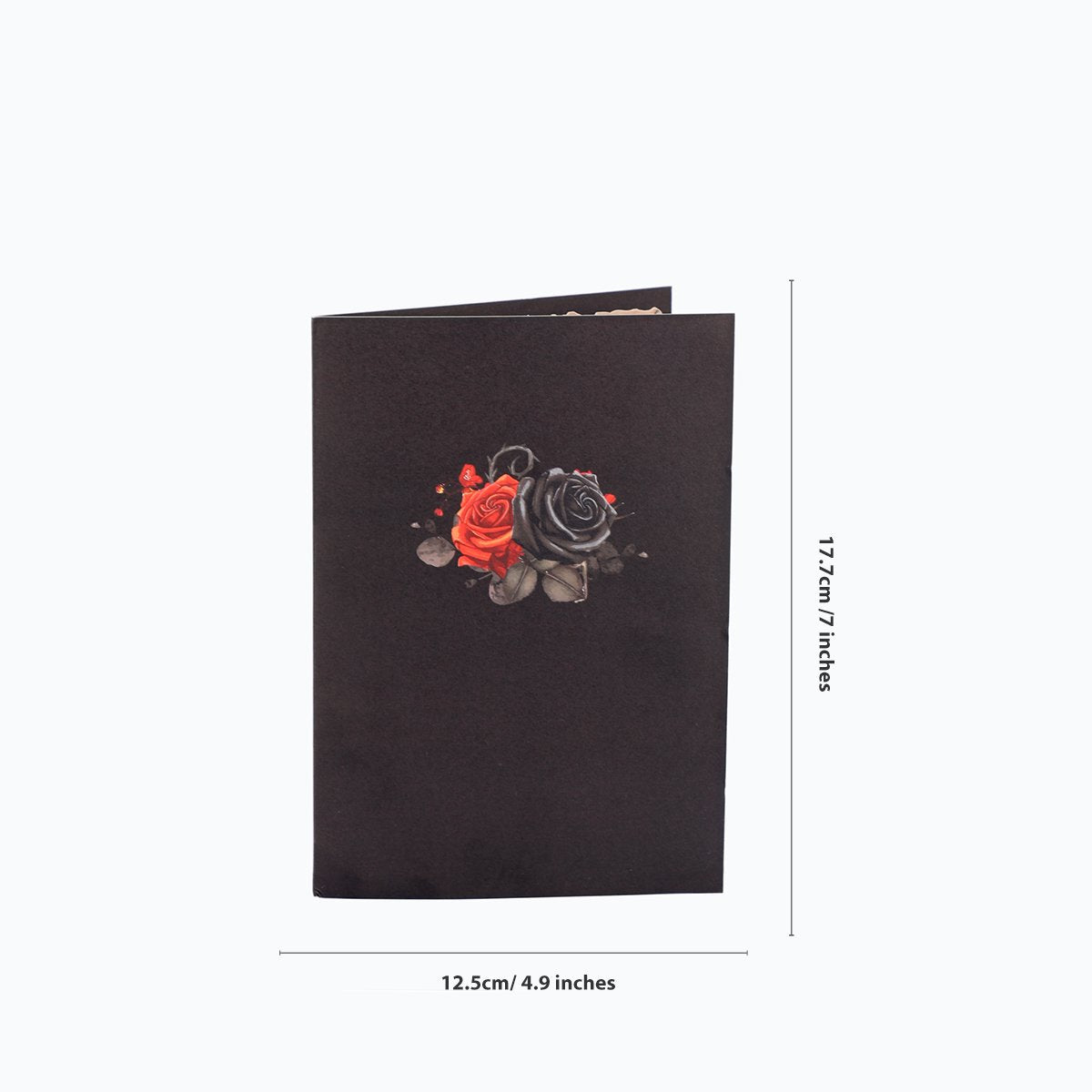 Black Rose Branch Greeting Card