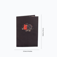 Black Rose Branch Greeting Card
