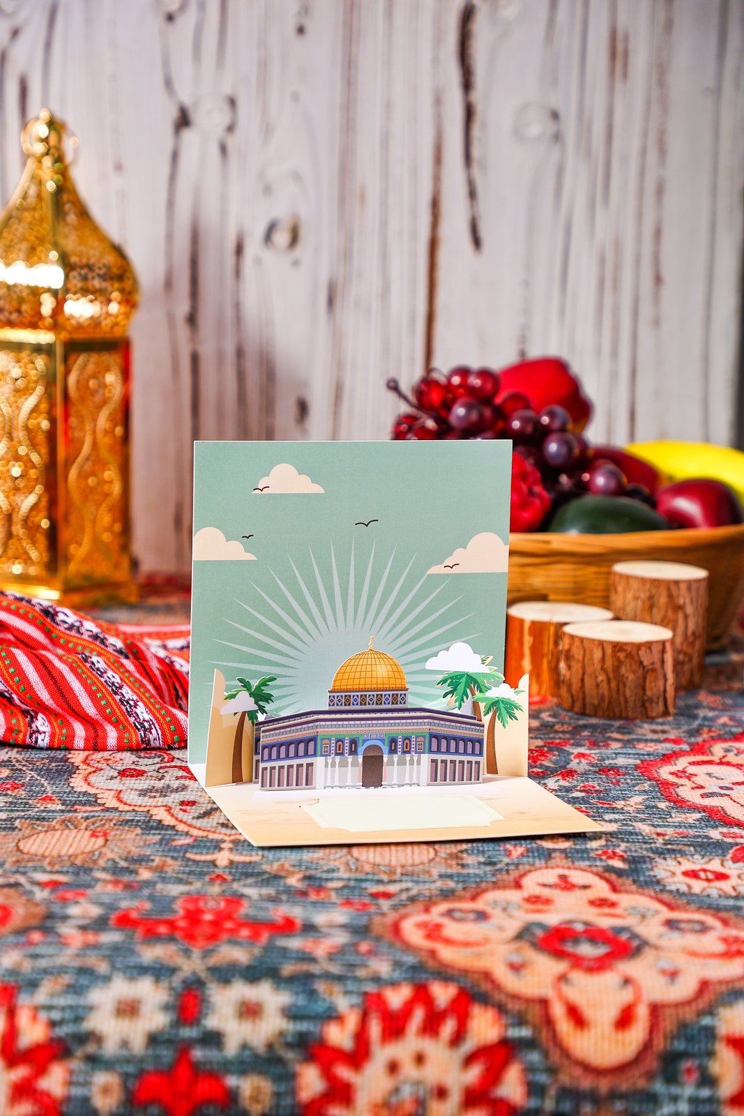 Dome Of The Rock 3D Pop Up Card