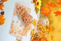 Autumn Honeycomb Thank You Greeting Card