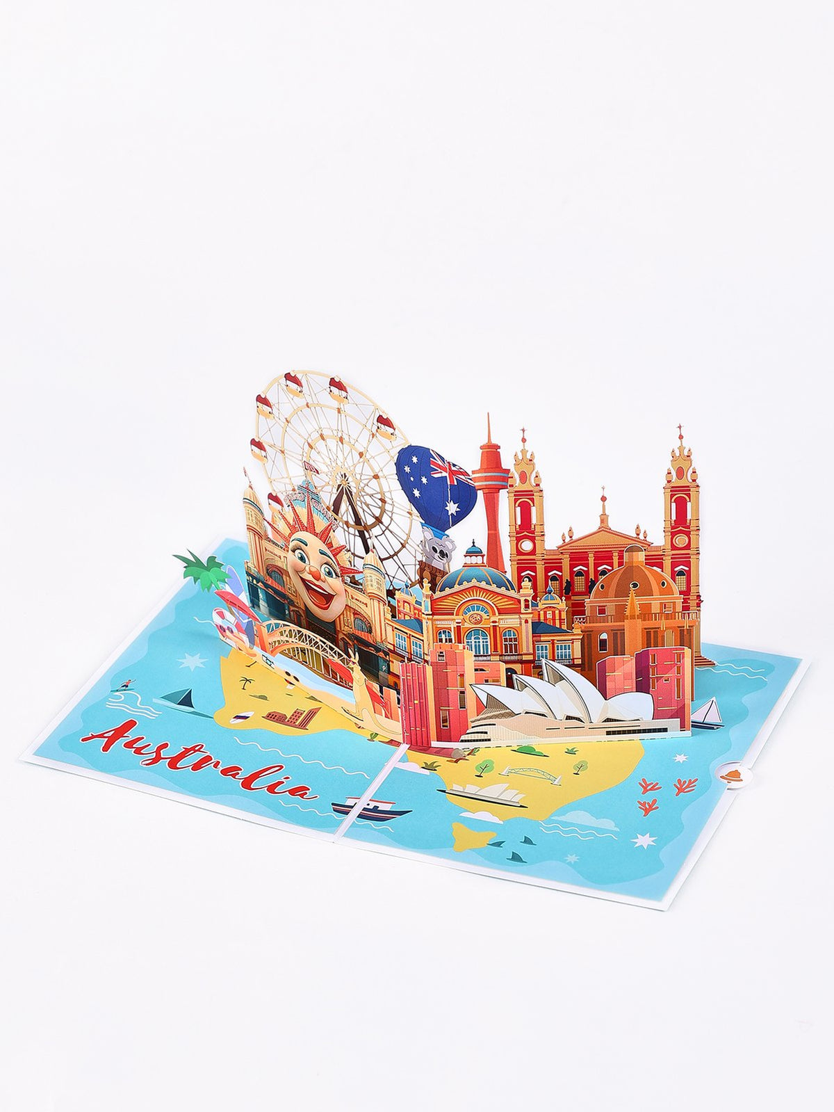 Australia City 3D Pop Up Card