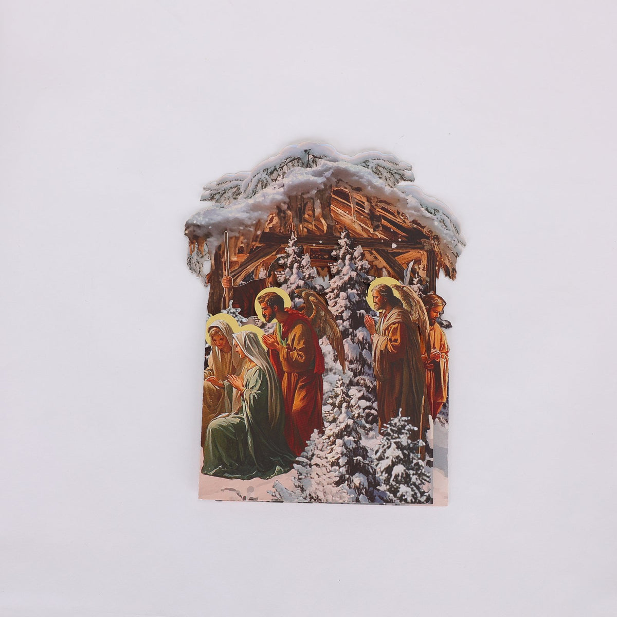 Nativity Double Door 3D Pop Up Card