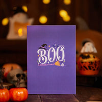 Crescent Moon Witch 3D Pop Up Card