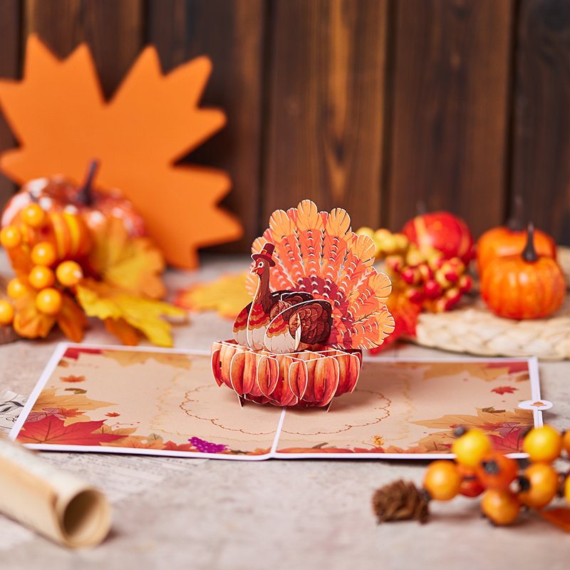 Pumpkin Turkey Greeting Card