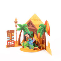 Hawaiian Beach Cottage 3D Pop Up Card