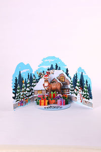 Christmas Deer Greeting Card