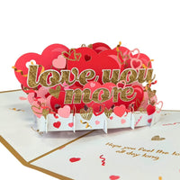Love You More Heart Greeting Card