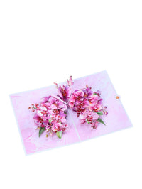 Orchid Wings 3D Pop Up Card