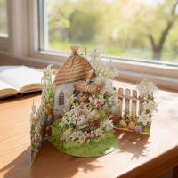 Easter Cottage Easter Egg Greeting Card