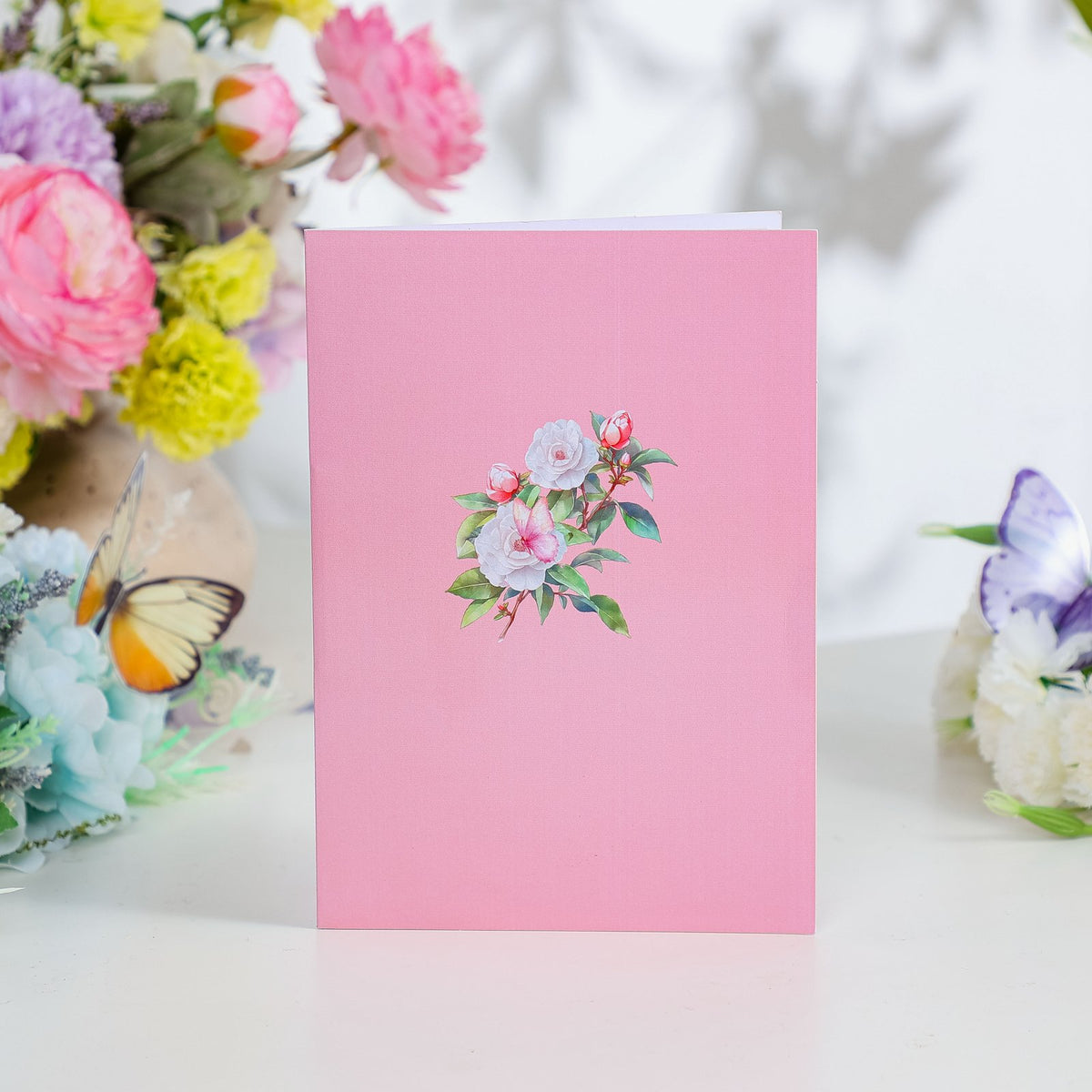 Camellia 3D Pop Up Card