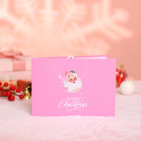 Pink Christmas Tree Greeting Card