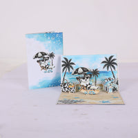 Beach Polar Bear 3D Pop Up Card
