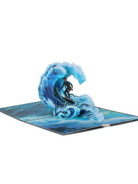 Seaside Surfing 3D Pop Up Card