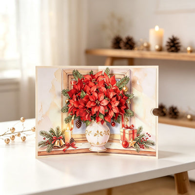 Christmas Flower Greeting Card