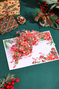 Poinsettia 3D Pop Up Card