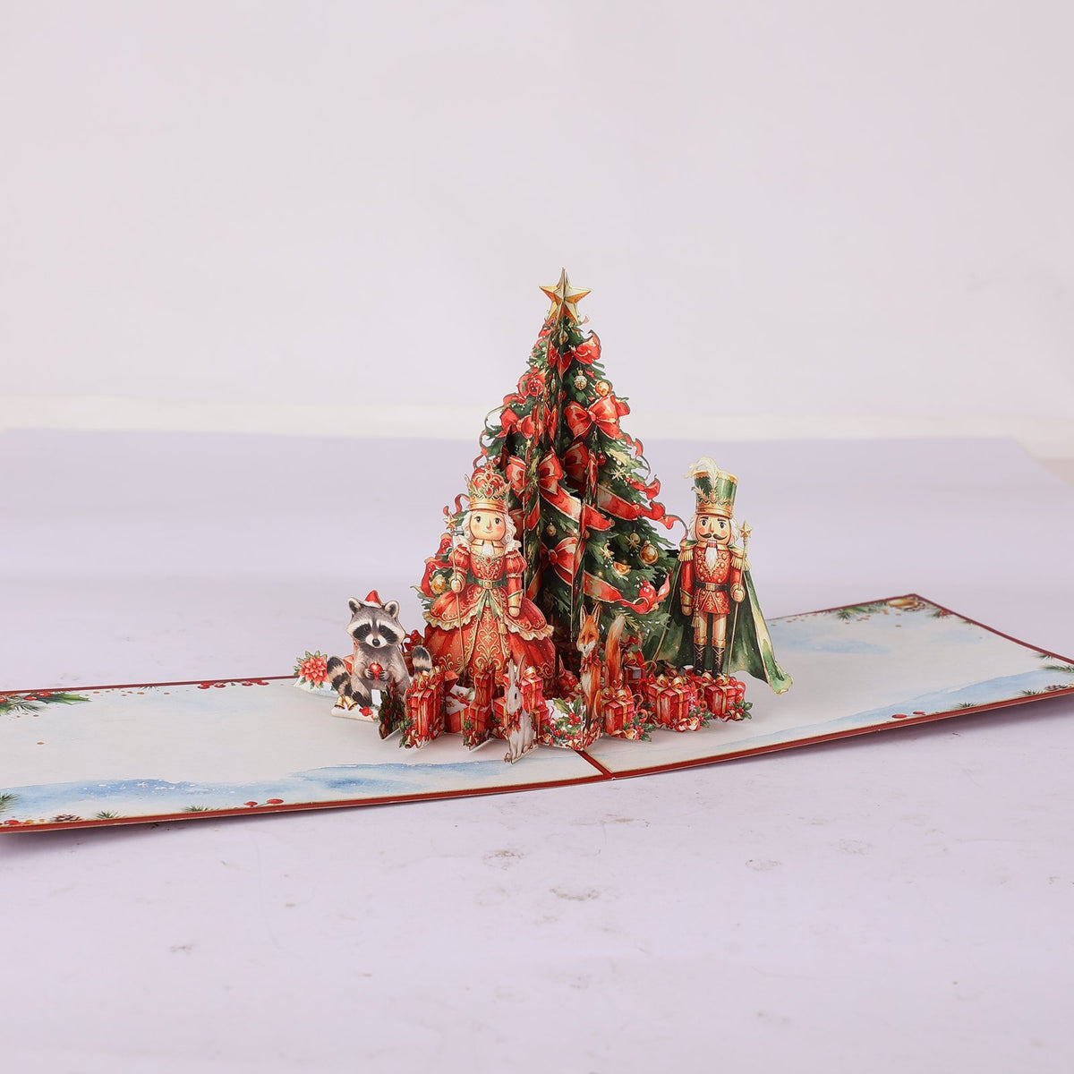 Nutcracker Christmas Tree Greeting Card