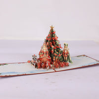 Nutcracker Christmas Tree Greeting Card
