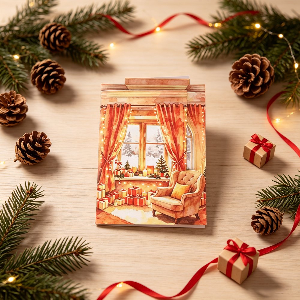Christmas Double Door Pop Up Card