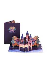 Castle Fireworks Flip Pop Up Card