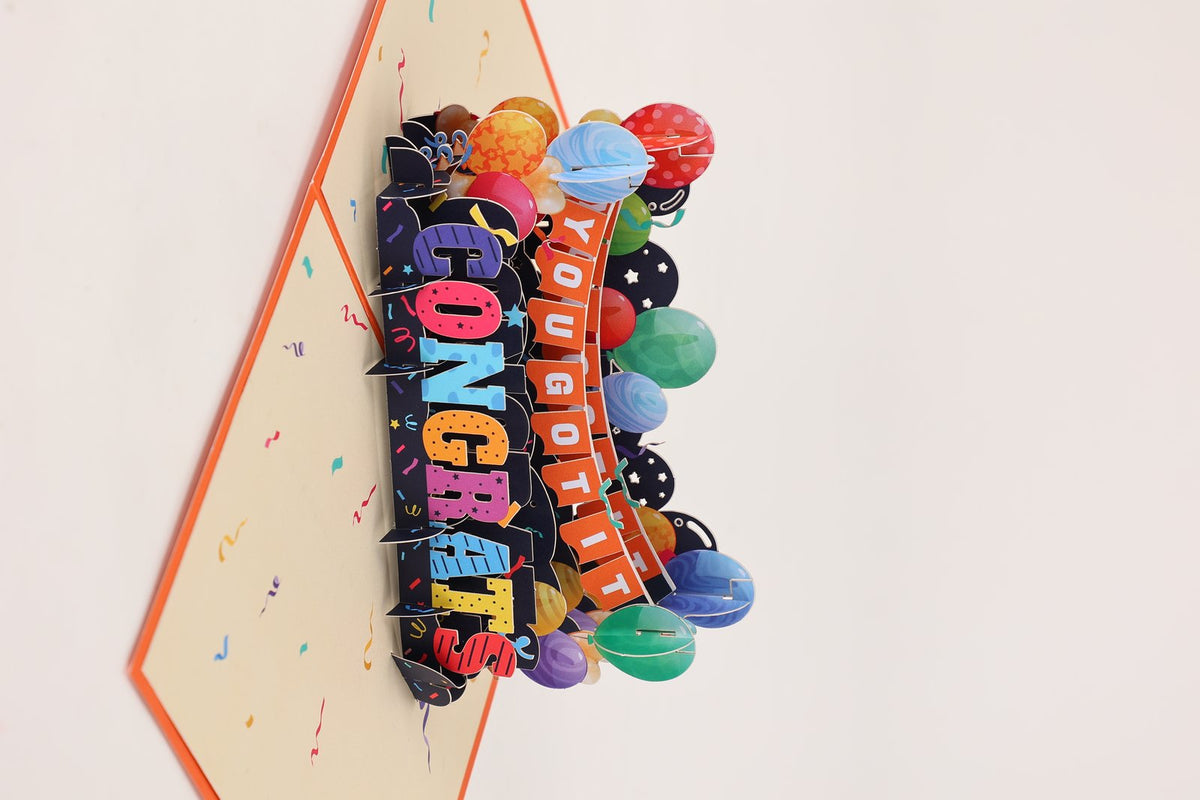 Congratulations Pop Up Card
