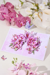 Orchid Wings 3D Pop Up Card