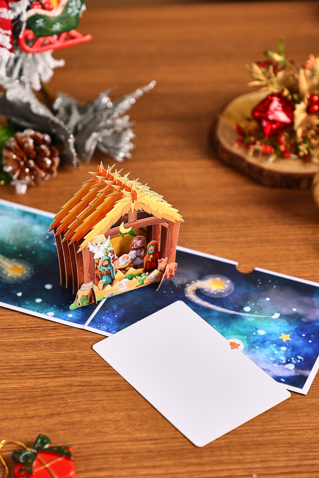 Nativity Cartoon Greeting Card