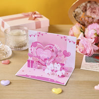 Valentine's Day Puppy 90° 3D Pop Up Card
