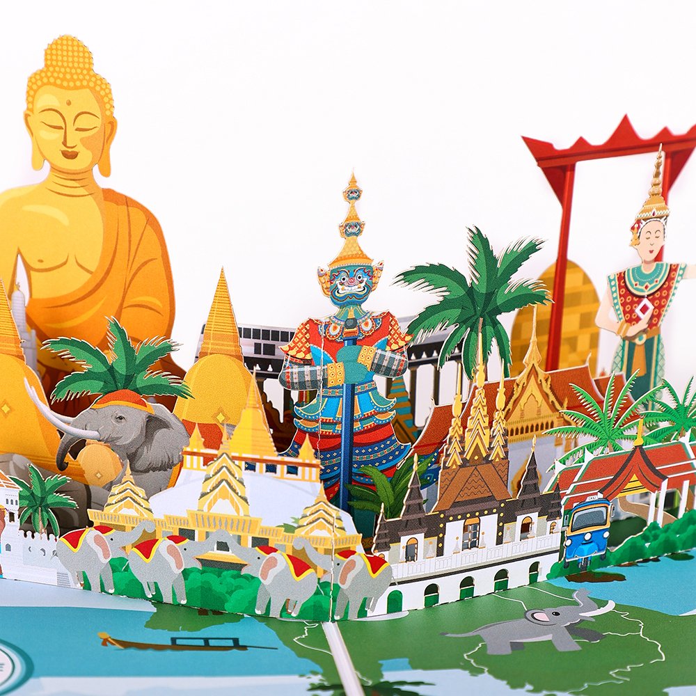 City Cityscape Greeting Card Thailand