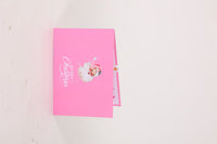 Pink Christmas Tree Greeting Card