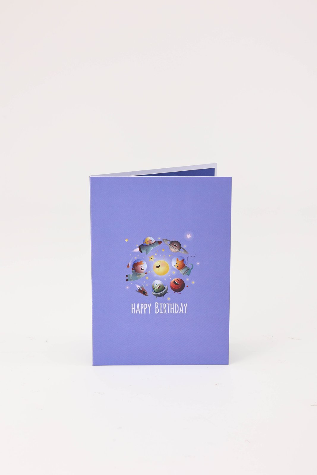 Space Animals Garden 3D Pop Up Card