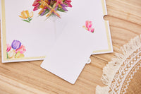 Tulip Flower Vase Pop Up Card
