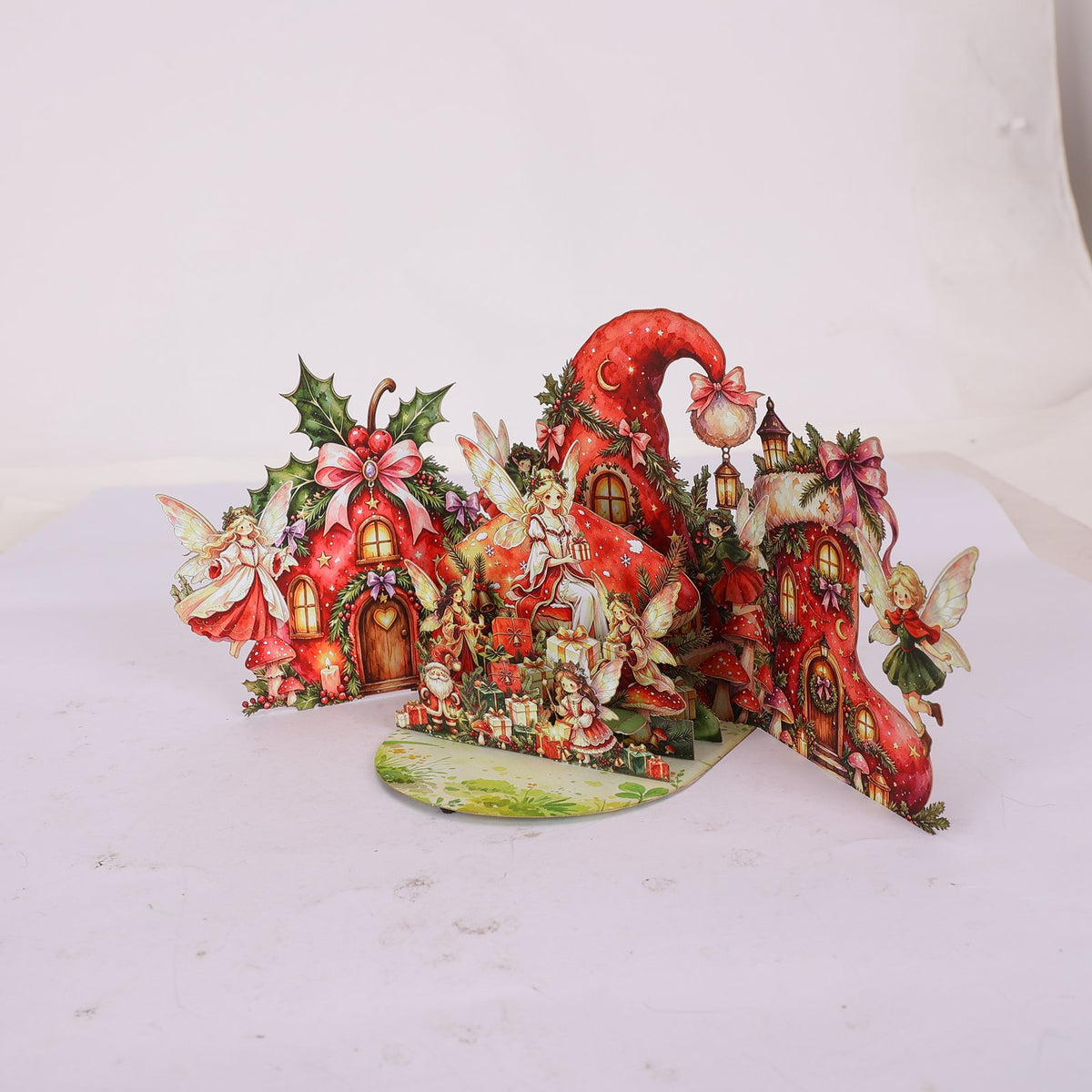 Christmas Elf Double Door Pop Up Card
