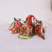 Christmas Elf Double Door Pop Up Card