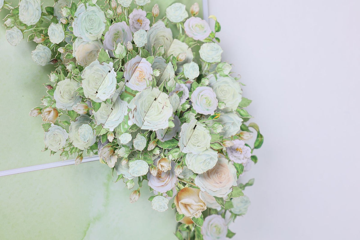 White Rose 3D Pop Up Card