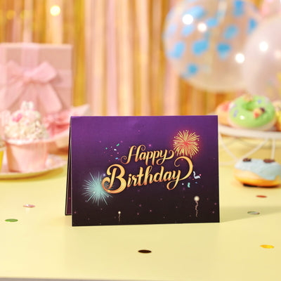Fireworks LED Lights & Music Birthday Greeting Card
