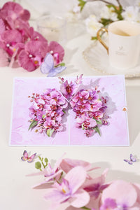 Orchid Wings 3D Pop Up Card