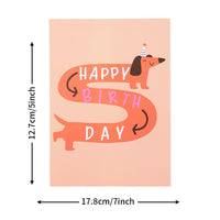 Dog Birthday Box 3D Pop Up Card