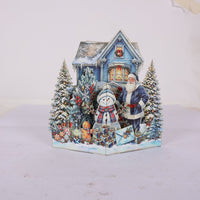 Gold Blue Christmas Ornament